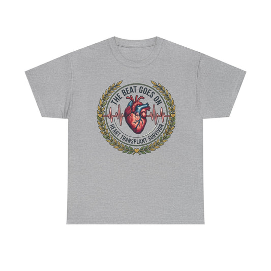 The Beat Goes On Heart Transplant Survivor Tee