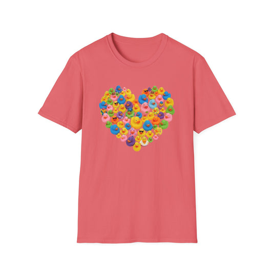 Heart-Shaped Rubber Duckies T-Shirt