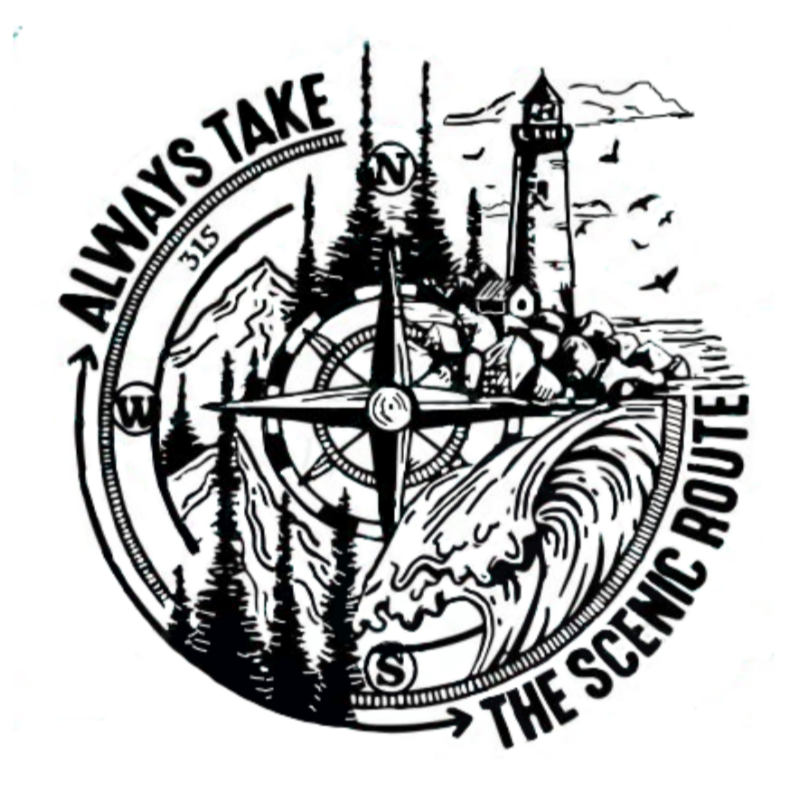 Always Take the Scenic Route Decal