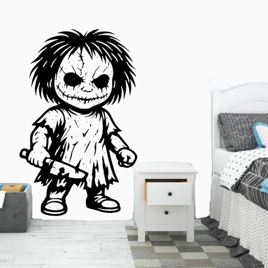 Eyeless Walking Dead Decal/Sticker