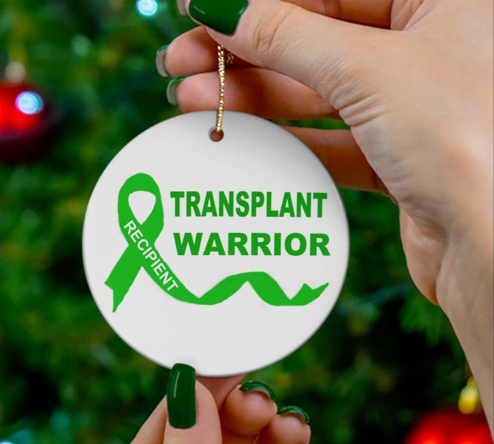 Ceramic Ornament, Transplant Warrior, Organ Donation