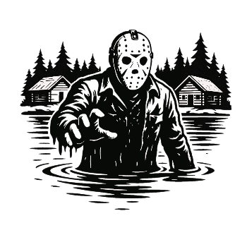 Jason‑Inspired “Crystal Lake” Car/Wall Vinyl Decal | USAVinyls
