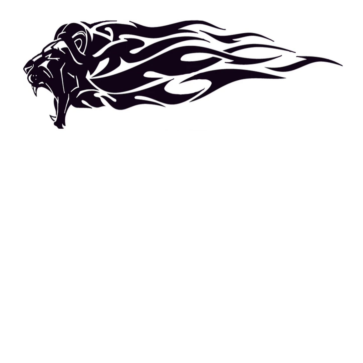 Lion Auto Decal, Tribal Lion Auto Sticker