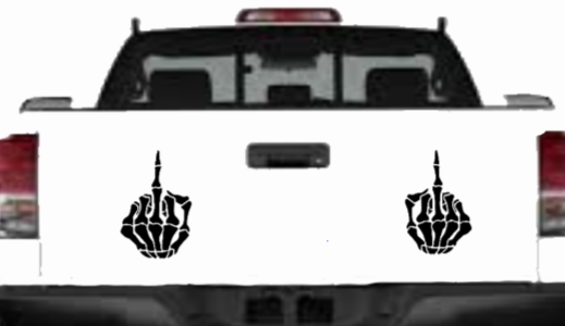 Skeleton Hand Decals - Two Styles