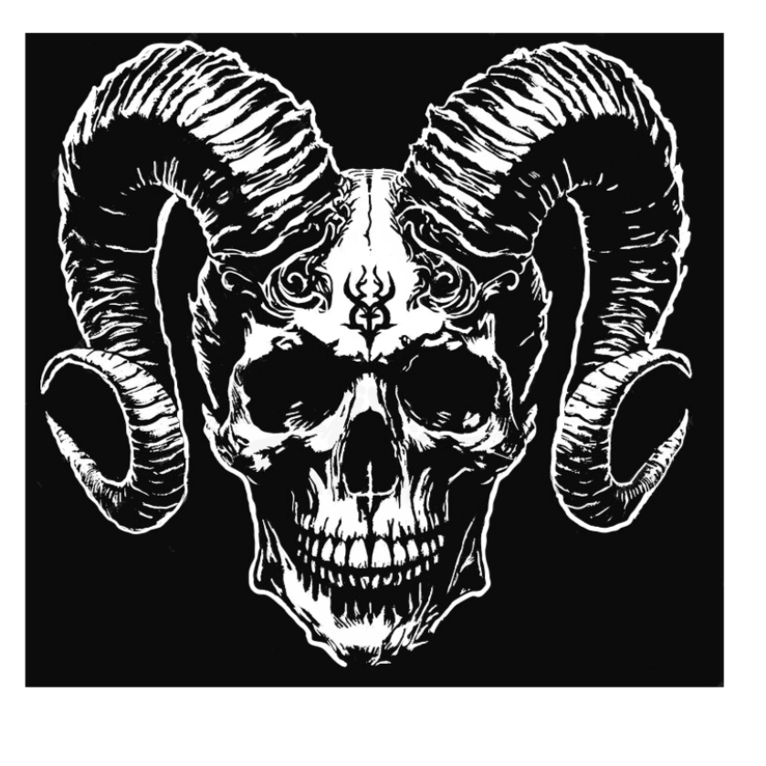 Skull with Horns Auto Graphic