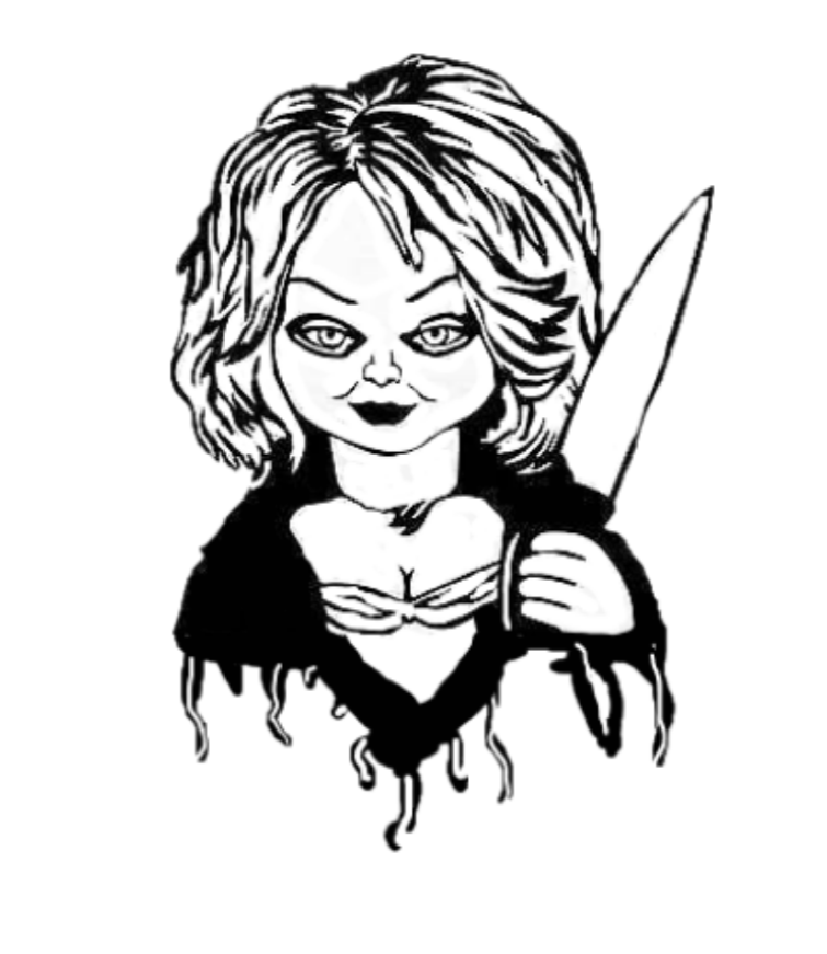 Tiffany Decal, Tiffany Sticker, Horror Sticker