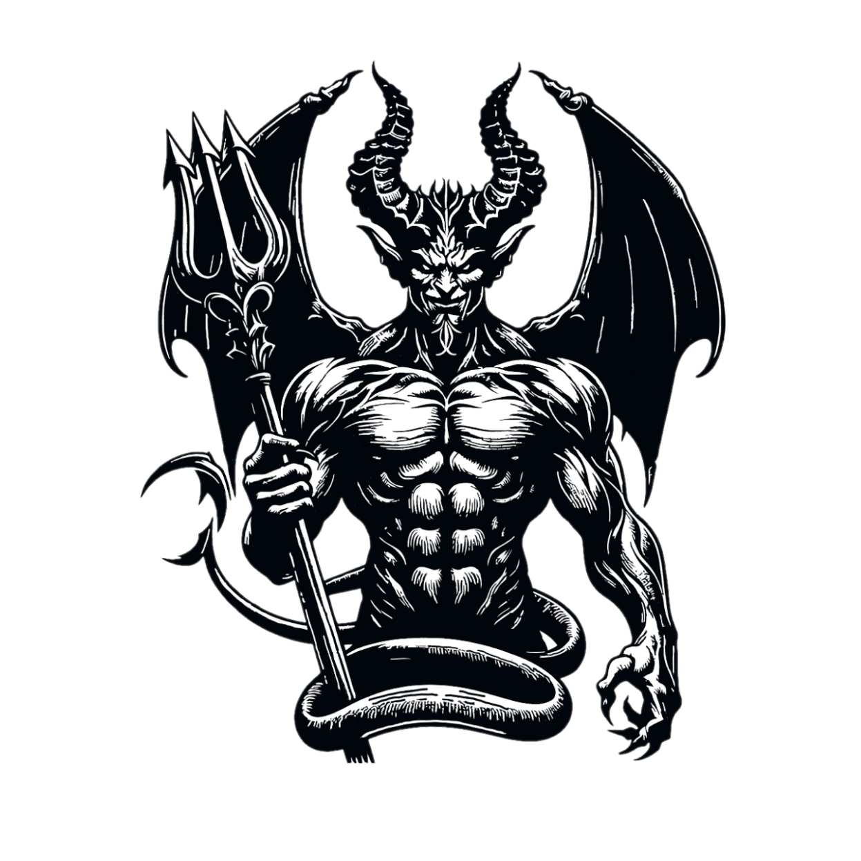 Devil Car/Wall Vinyl Decal | USAVinyls