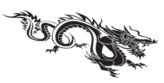 Dragon Auto Accent Decal Large