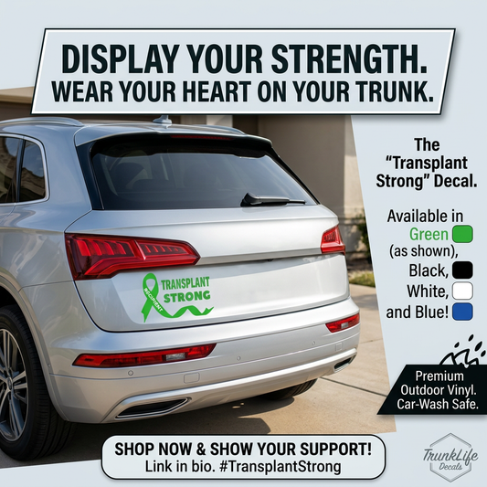 Transplant Strong Car Decal | USAVinyls