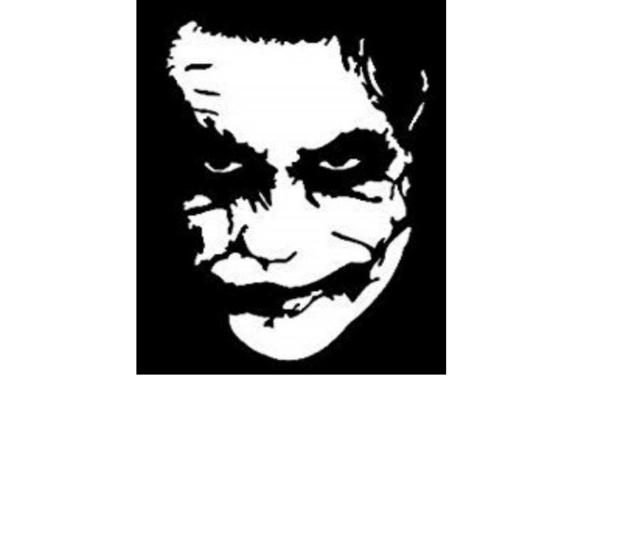 JOKER Decal, JOKER Sticker, Joker Graphic, Superhero Decal, Superhero Sticker, USAVinyls.com