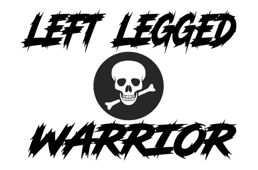 Left Legged Warrior, Right Legged Warrior, I Lost My Leg Decal, I Lost My Leg Sticker, Disabled Decal, Amputee Decal, Amputee , USAVinyls