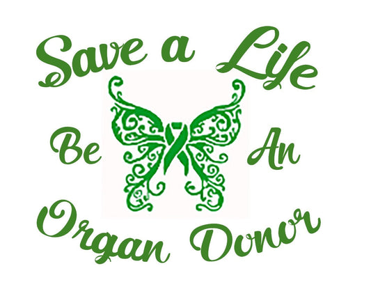 Organ Donation,Transplant Decal,Vinyl Decal, Donate Life, Donate Kidney Decal, Living Donor, Recycle Yourself,Organ Donor,Save A Life