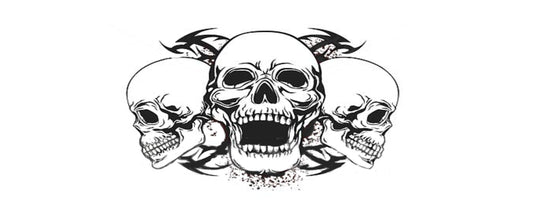 Skull Auto Accent Decal, Skulls Car Vinyl, Triple Skulls Car Decal ,Hot Car Decal ,Car Side Decal, Car Trunk Decal, Car Door Decal
