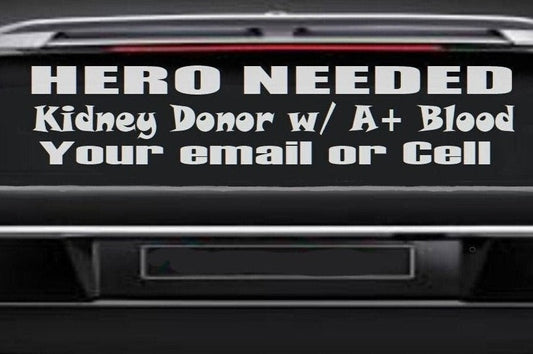 kidney donor advertise