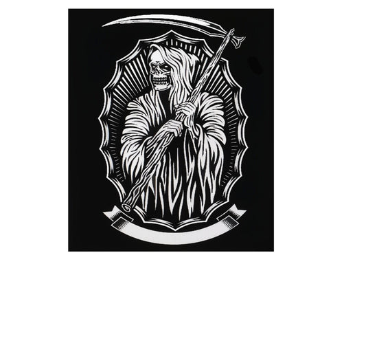 Grim Reaper Decal, Skull Decal, Skull Sticker Grim Reaper Hood Graphic, Grim Reaper Hood Decal, Grim Reaper Sticker