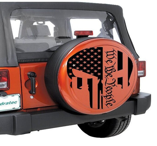 Punisher Skull with American Flag, Skull w American Flag Sticker, Skull Decal, Punisher w flag, American Flag Decal, American Flag Sticker