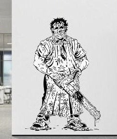 Leatherface Decal, Leatherface Auto Graphic , Leatherface Sticker Horror Decals, Chainsaw, Texas Chainsaw, Gift, USAVinyls.com