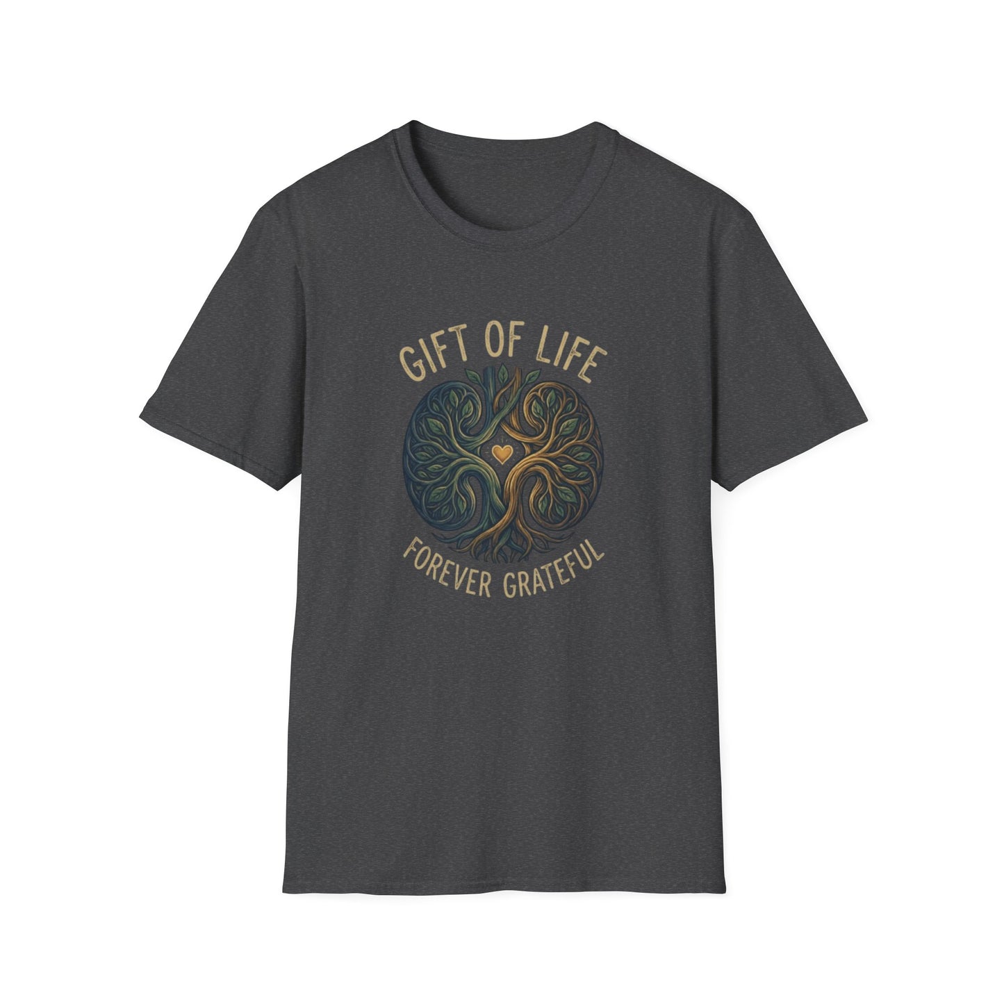 Gift of Life Tree Circle T-Shirt | Forever Grateful design