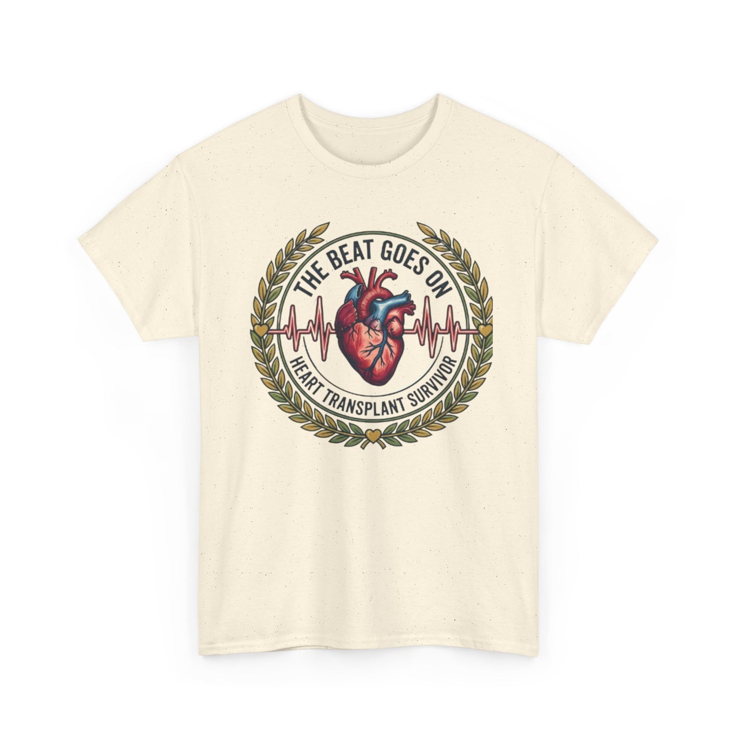The Beat Goes On Heart Transplant Survivor Tee