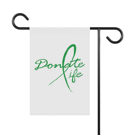 Donate Life garden flag | House banner, green awareness ribbon
