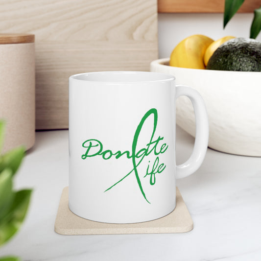 Donate Life Ceramic Mug 11oz