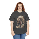 Native Chief Portrait Tee — Vintage Headdress | USAVinyls