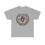 “The Beat Goes On heart transplant survivor unisex t‑shirt, front print, multiple sizes S–5XL”