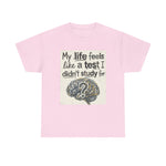 My Life Feels Like a Test I Didn’t Study For Tee | USAVinyls