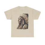 Native Chief Portrait Tee — Vintage Headdress | USAVinyls