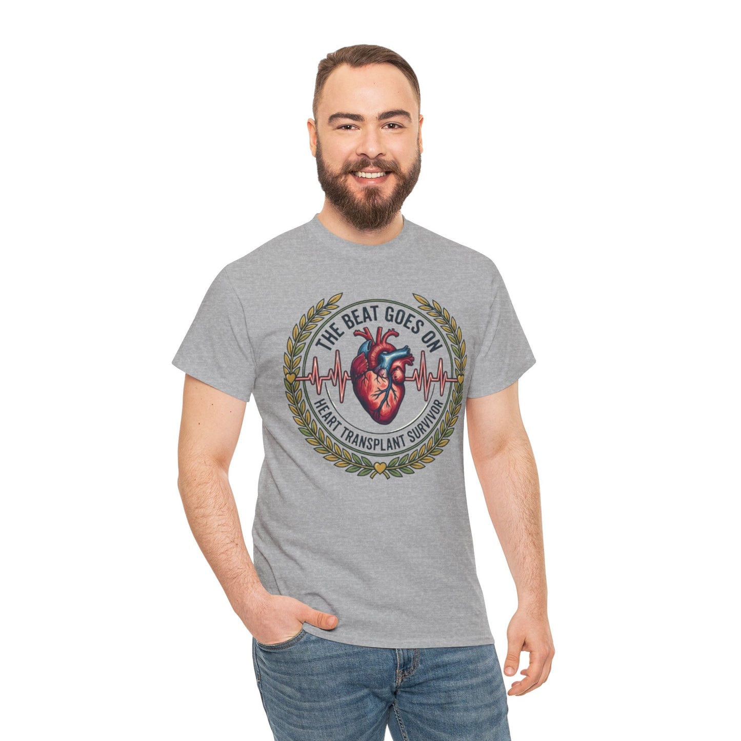 The Beat Goes On Heart Transplant Survivor Tee