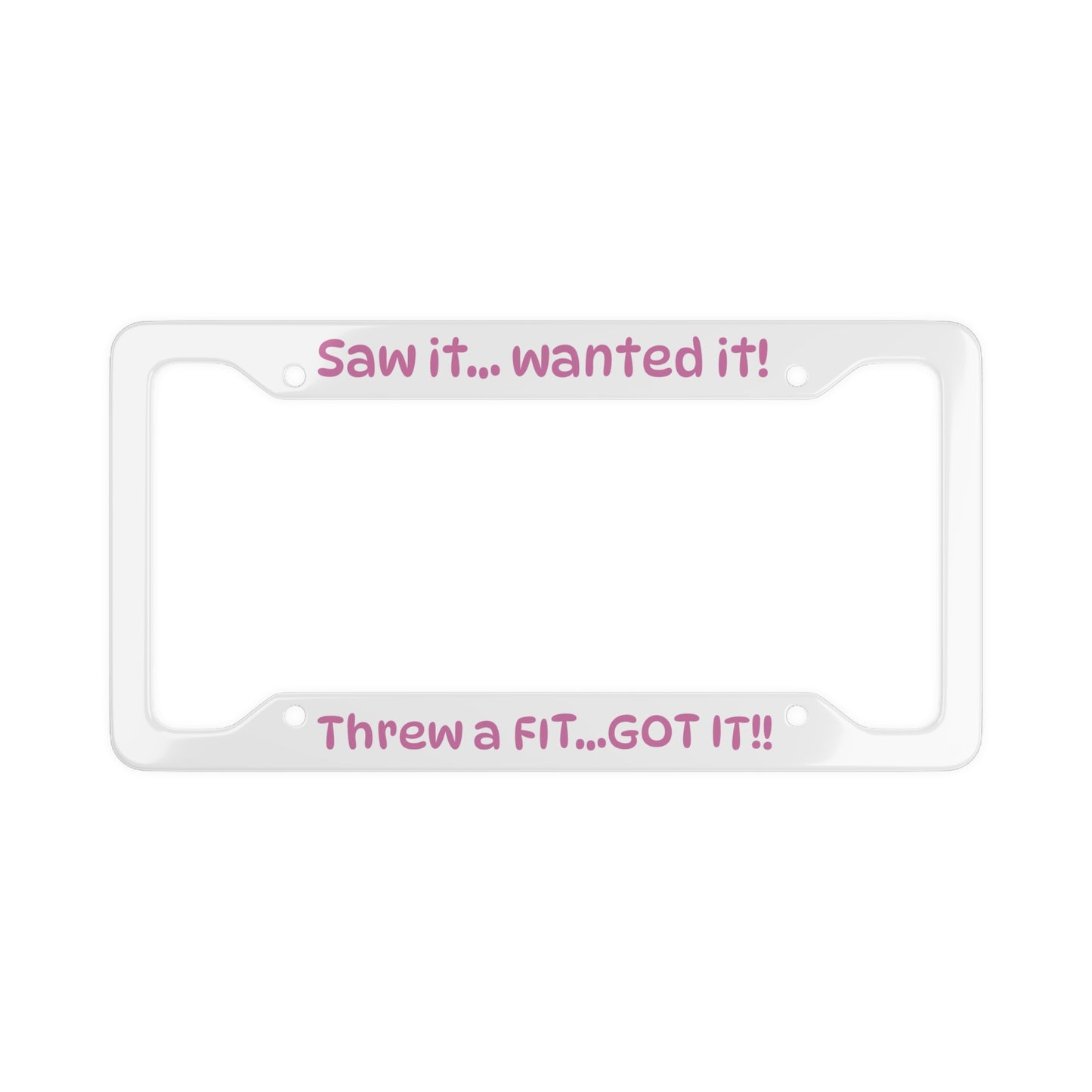Fun License Plate Frame, Quirky Car Accessory, Ideal for Gifts, Car Enthusiast Decor, Car Accessories for Women