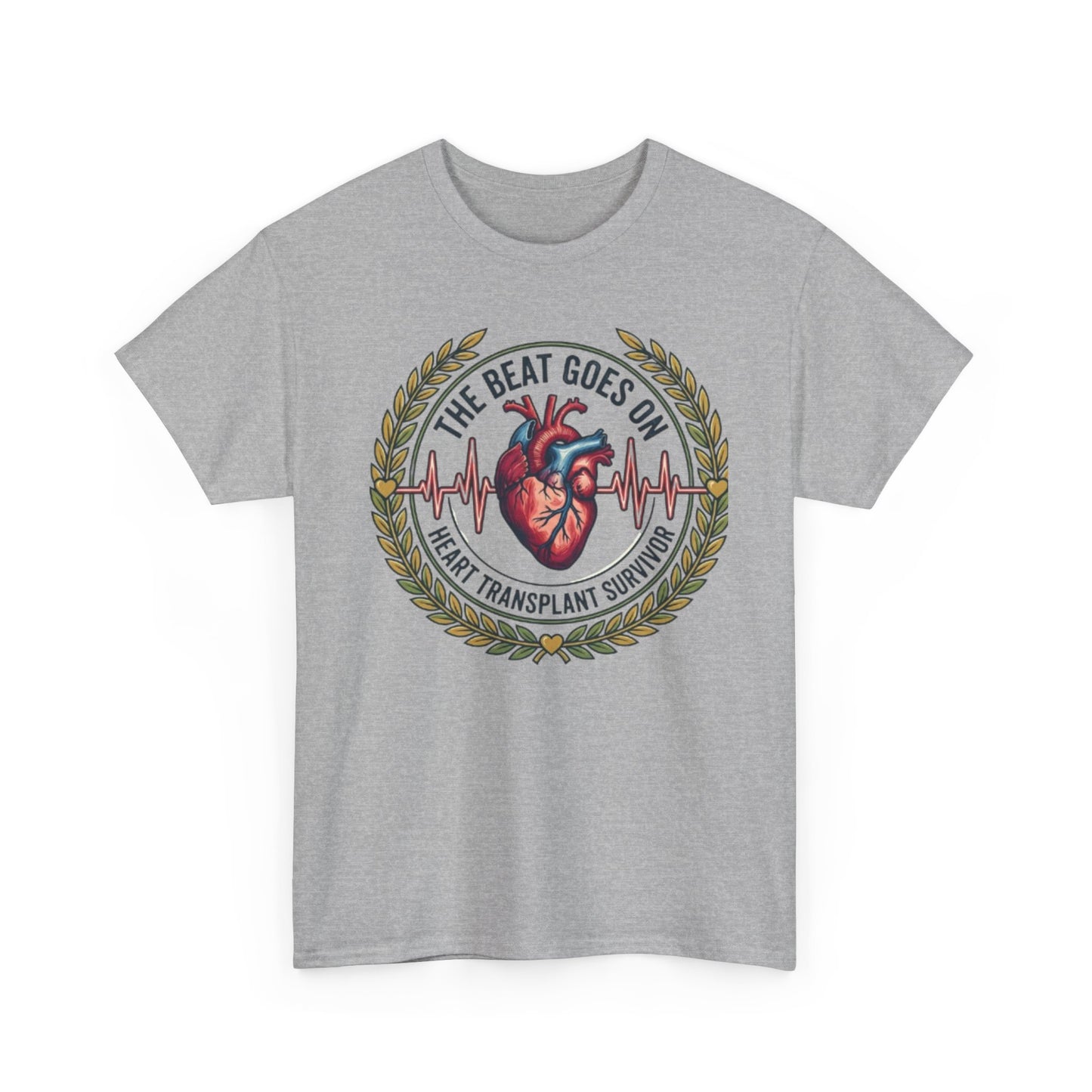 The Beat Goes On Heart Transplant Survivor Tee