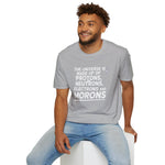 Protons, Neutrons, Electrons & Morons Tee | USAVinyls