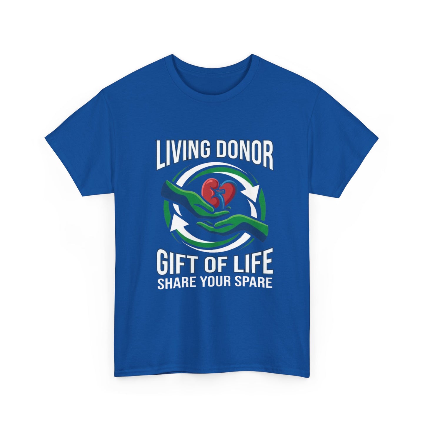 Living Donor T-Shirt - "Gift of Life, Share Your Spare" Organ Donation Awareness Tee
