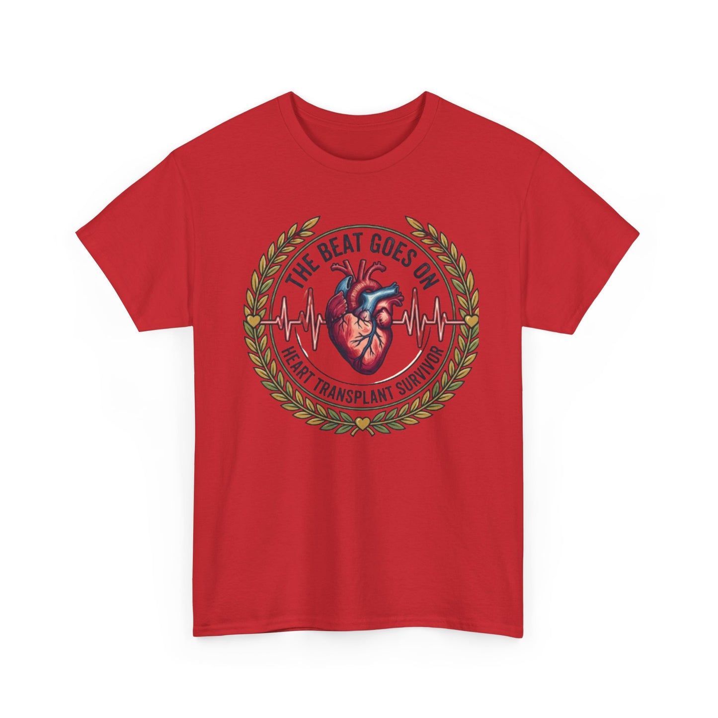The Beat Goes On Heart Transplant Survivor Tee