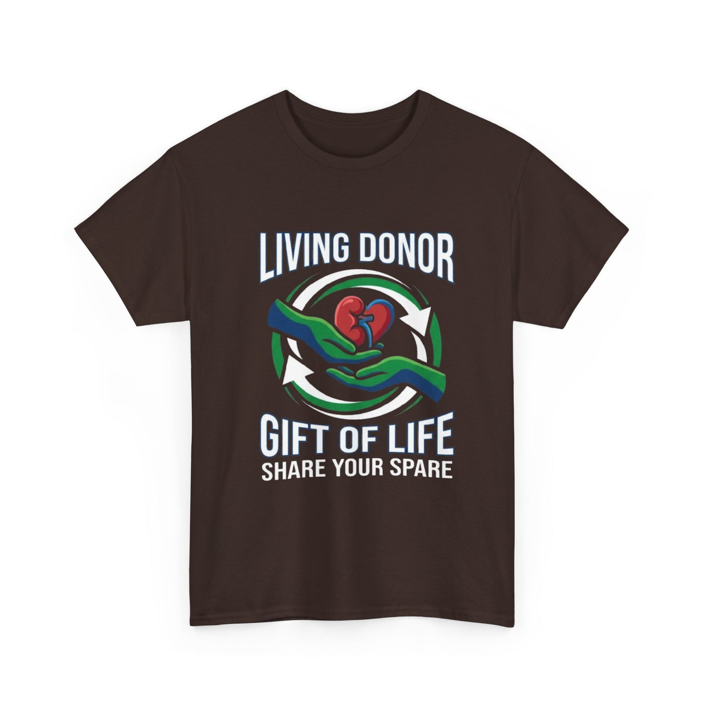 Living Donor T-Shirt - "Gift of Life, Share Your Spare" Organ Donation Awareness Tee