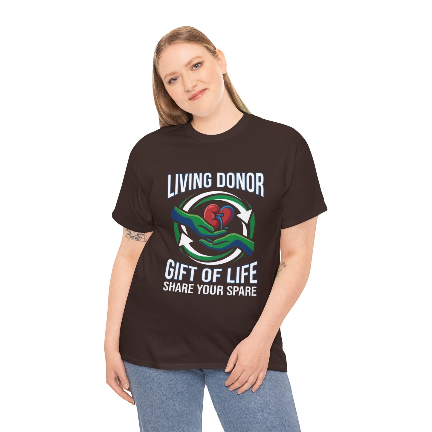 Living Donor T-Shirt - "Gift of Life, Share Your Spare" Organ Donation Awareness Tee