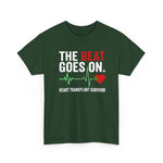 The Beat Goes On Heart Transplant Survivor Tee | USAVinyls