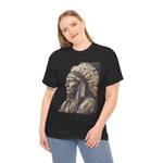 Native Chief Portrait Tee — Vintage Headdress | USAVinyls