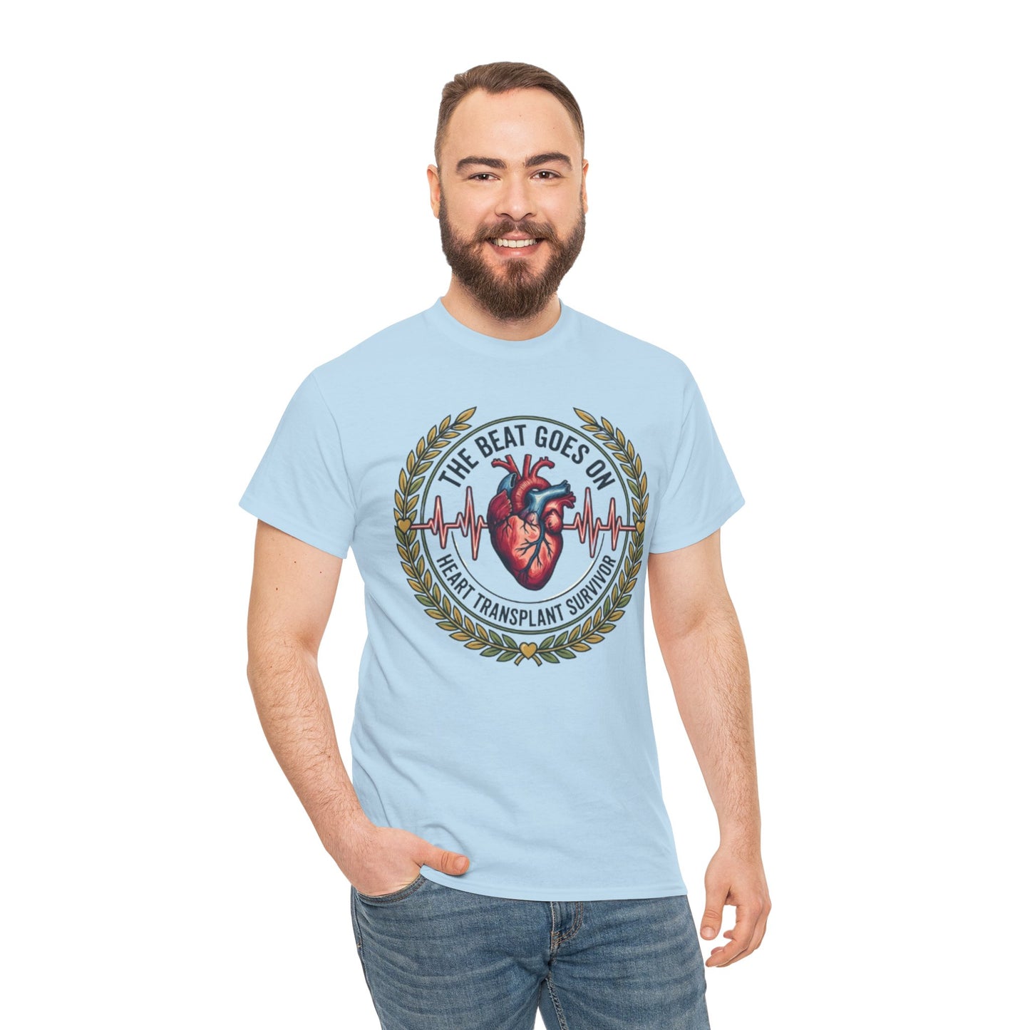 The Beat Goes On Heart Transplant Survivor Tee