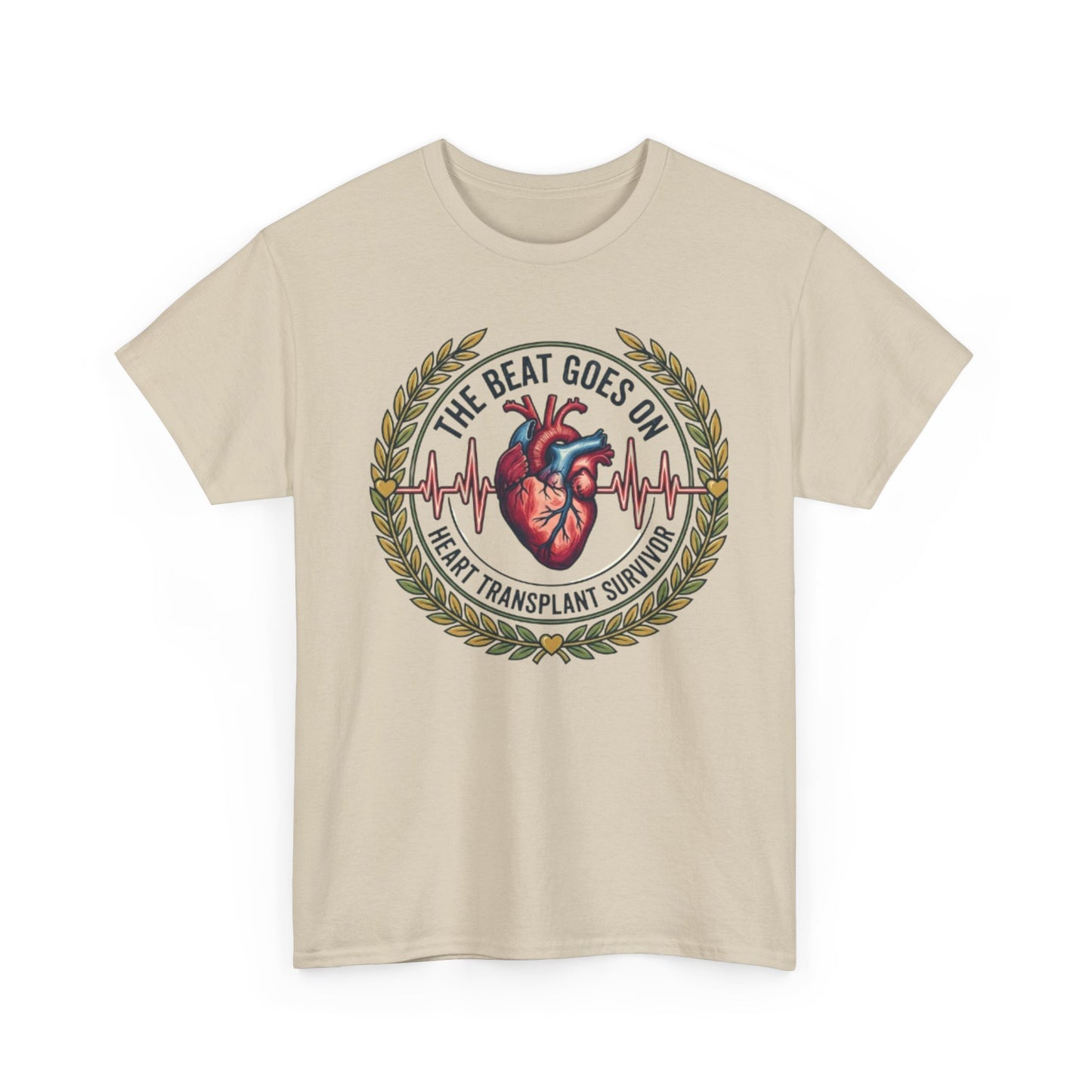 The Beat Goes On Heart Transplant Survivor Tee