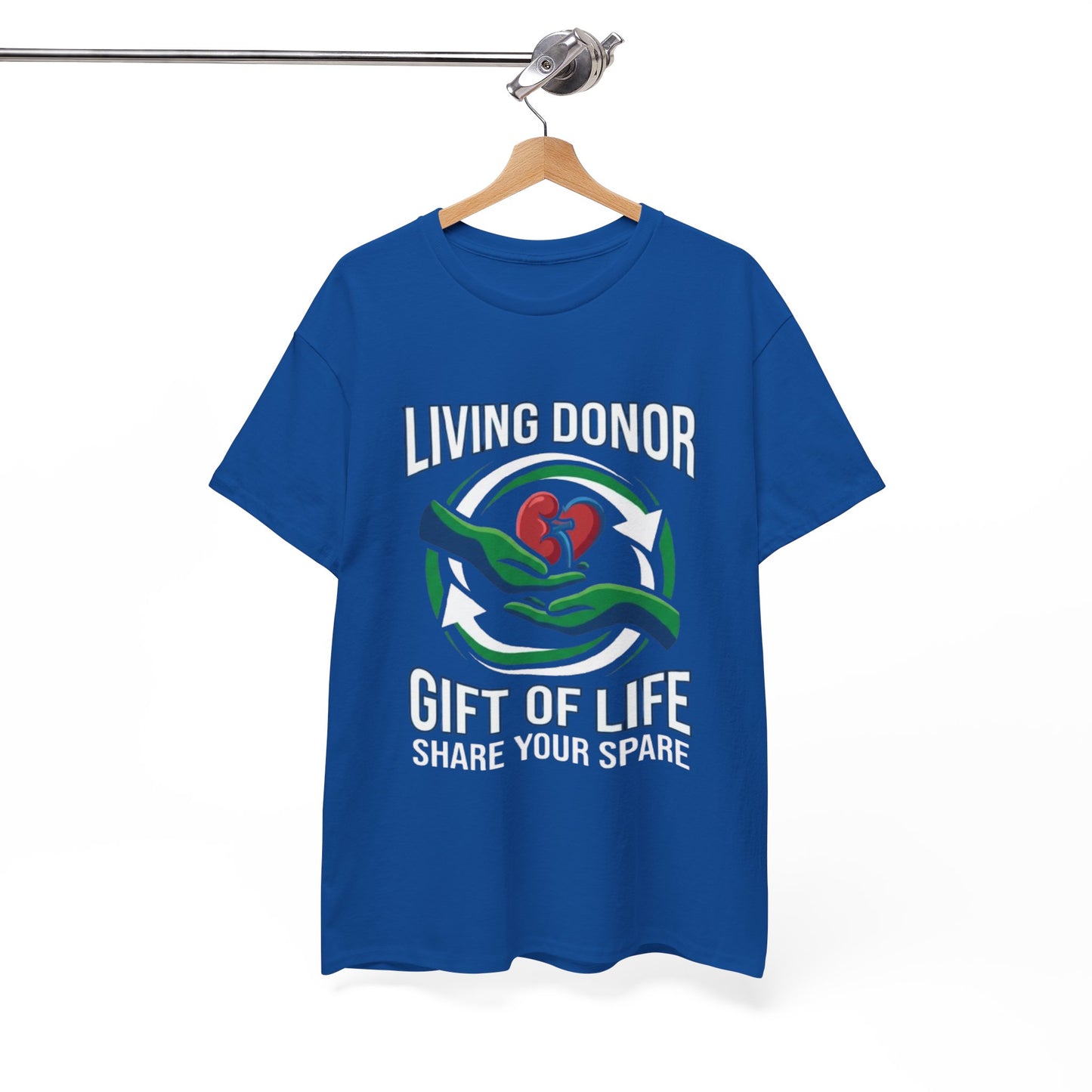 Living Donor T-Shirt - "Gift of Life, Share Your Spare" Organ Donation Awareness Tee