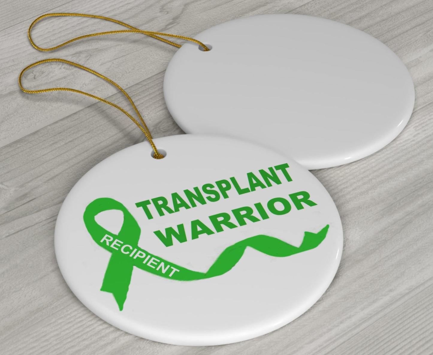 Ceramic Ornament, Transplant Warrior, Organ Donation