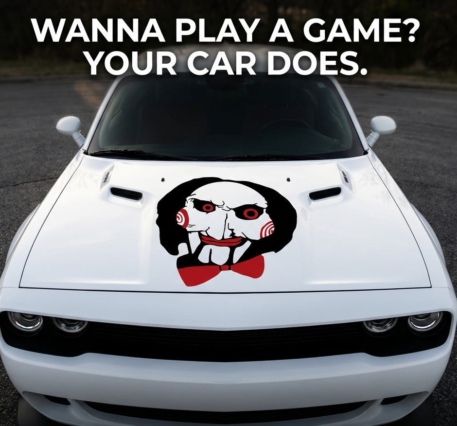 Jigsaw Decal,  Jigsaw Hood Sticker