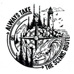 Always Take the Scenic Route Car Decal | USAVinyls
