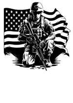 American Soldier Car Decal – Patriotic | USAVinyls