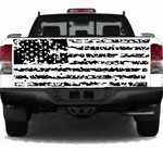 Distressed American Flag Tailgate Decal | USAVinyls