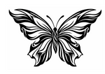Tribal Butterfly Vinyl Decal | Boho Car Decor, Waterproof Sticker