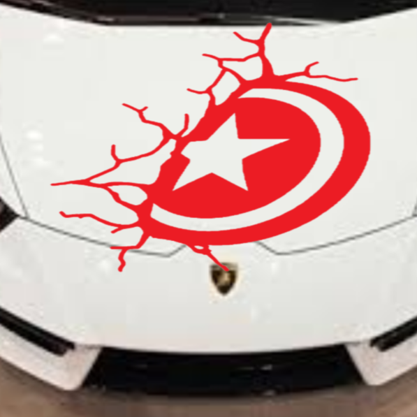 Captain America Shield Decal