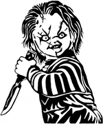 Chucky‑Inspired Horror Car/Wall Decal | USAVinyls